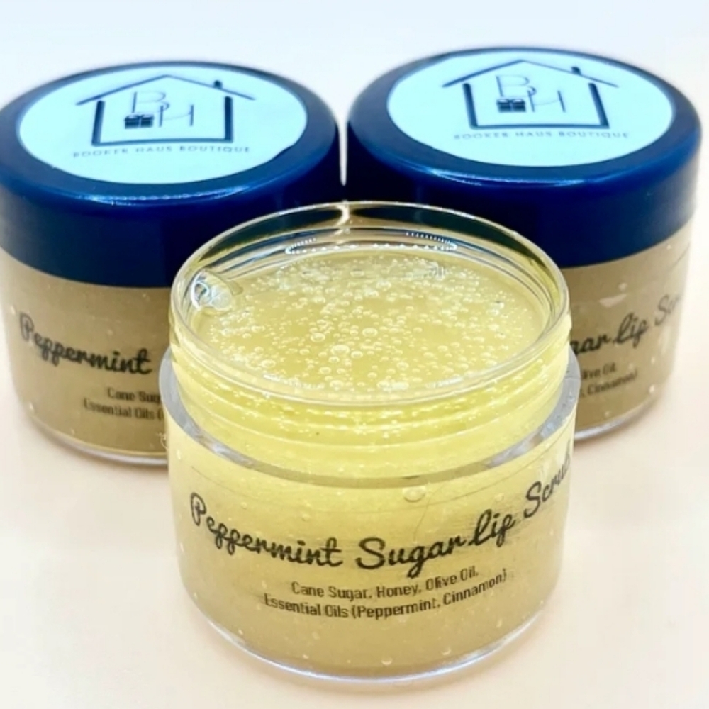 🎉 PEPPERMINT SUGAR LIP SCRUB